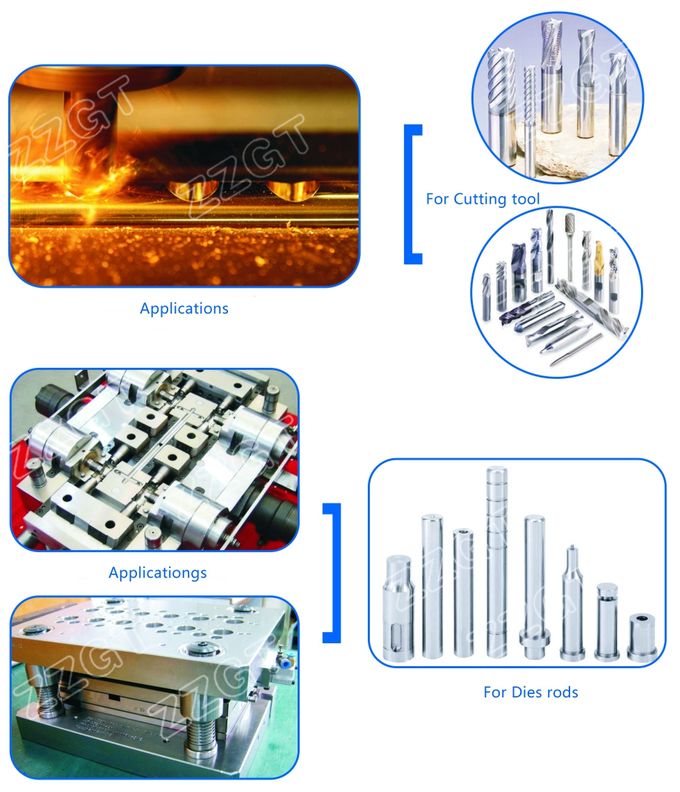 Tungsten Carbide Rods GF8 φ10*100 HRA90 for Milling Tools