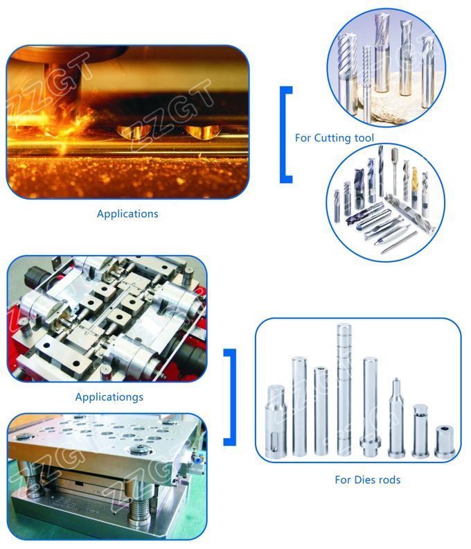 Tungsten Carbide Rods GF8 Ãâ€ 10*100 HRA90 for Milling Tools